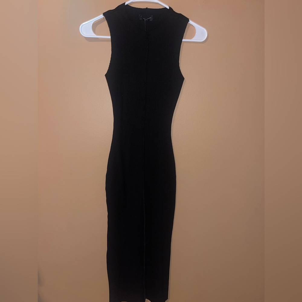 Naked Wardrobe black ribbed tank dress - Picture 2 of 10